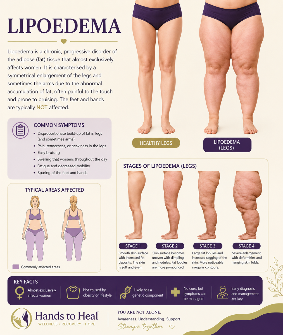 hands to heal massage therapy - lipodema image